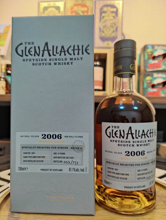  Glenallachie 2006 15years old Ruby Port PIPE Cask